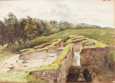 Chesters, casa de baños desde el norte de Charles Richardson